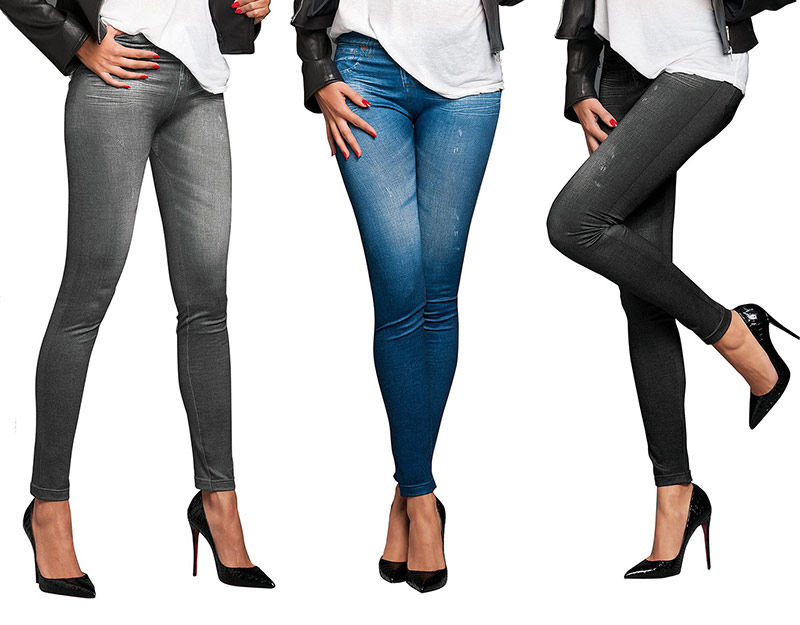 Джеггинсы с молниями 