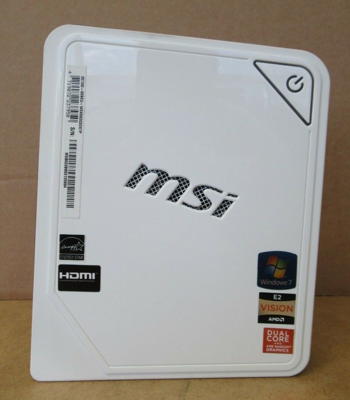 Msi Wind Box Dc Mini Pc Computer Amd E Series E Ghz Ram