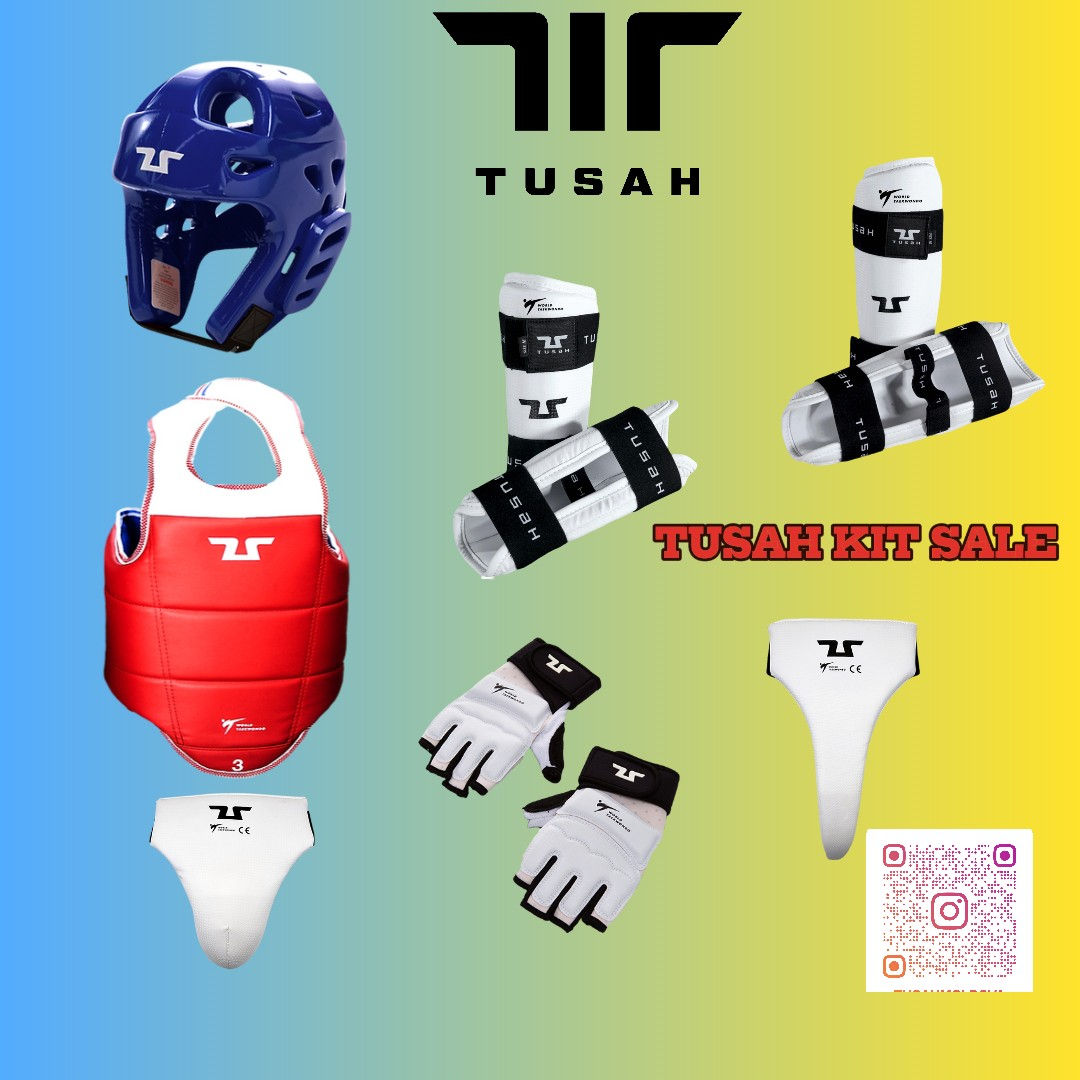 Set Echipament Taekwondo Wt Tusah Echipament Complet Pentru