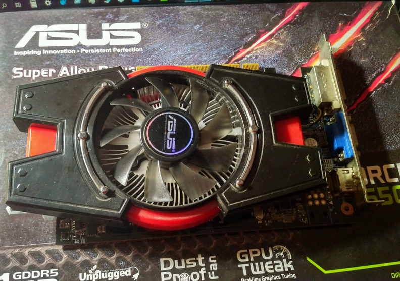 Видеокарта Asus PCI Ex GeForce GTX 650 1024MB GDDR5 128bit