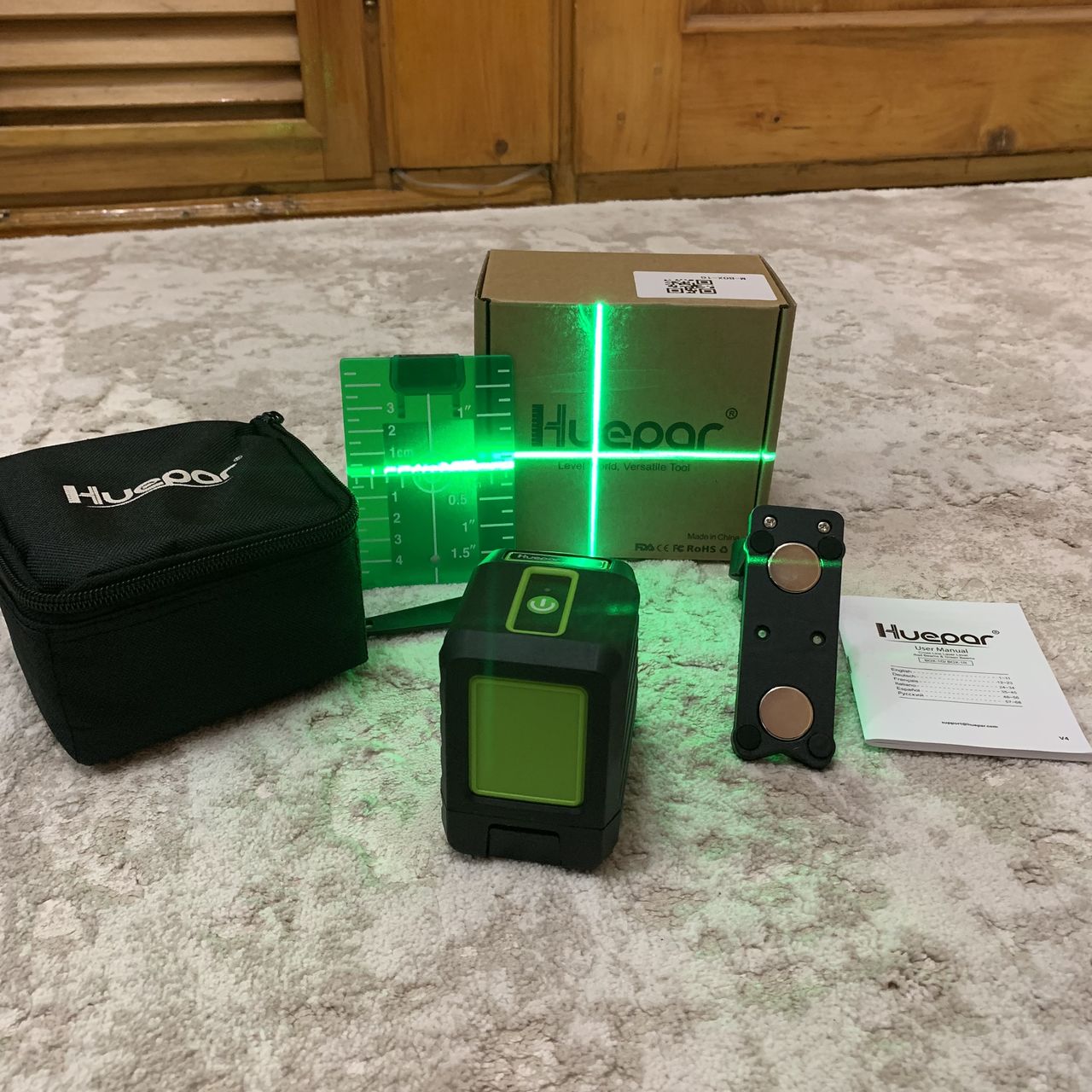 Garanție Laser Huepar 2D 2 linii BOX 1G magnet livrare gratis