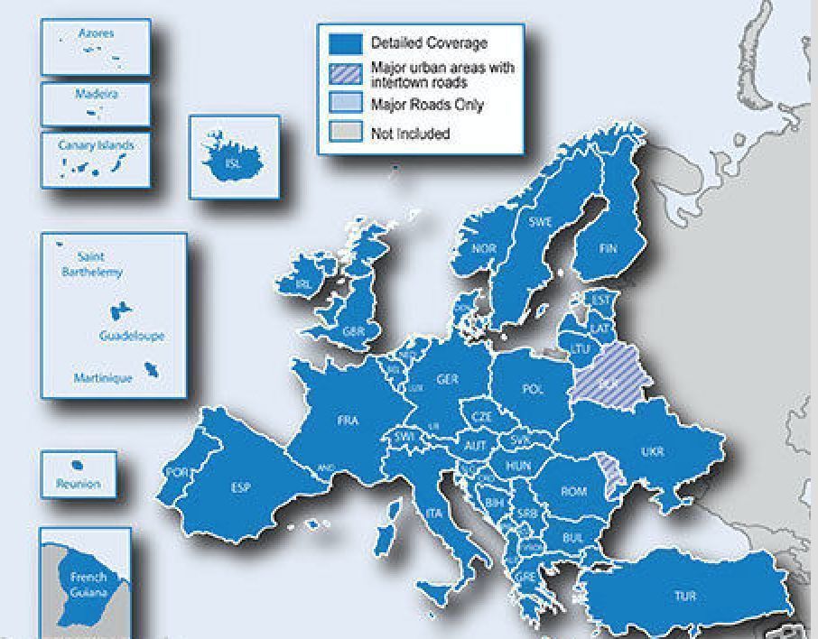 Europe Map Shapefile Download