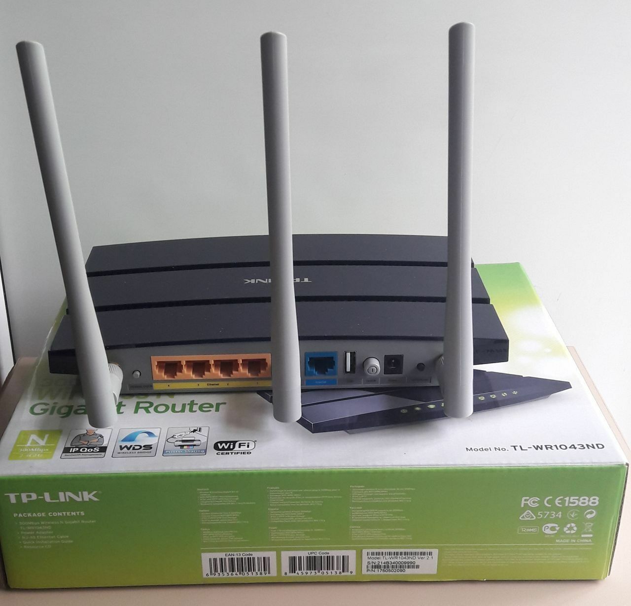 WI FI Router TP Link TL WR 1043 ND