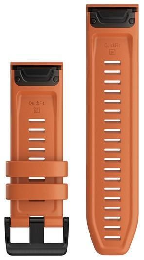 Curea Garmin Quickfit Fenix X Mm Ember Orange Silicone Band Cump Ra