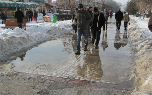 Как выглядит Кишинев во время таяния снега