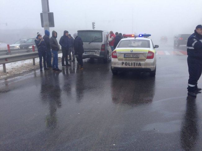 Accident la Stauceni: 4 masini au fost avariate