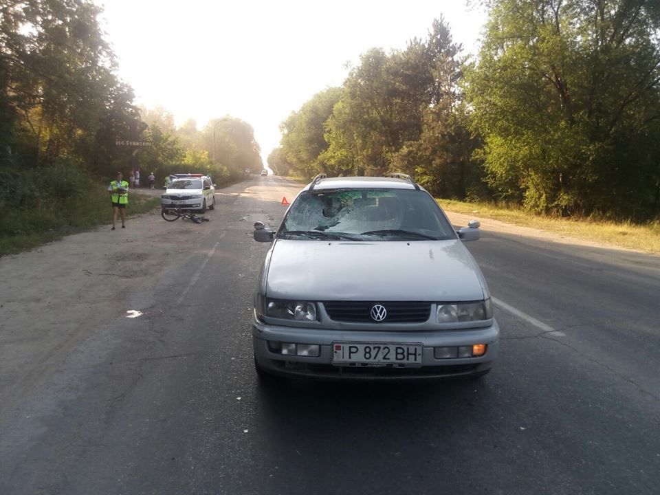 Biciclist accidentat la Străşeni; Victima s-a ales cu diferite traumatisme