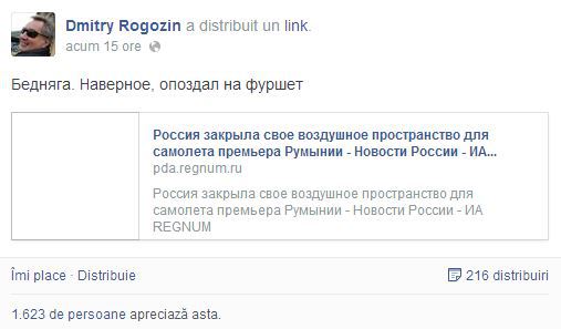 Rogozin îl ia peste picior pe Ponta. Cum a râs oficialul rus de premierul român