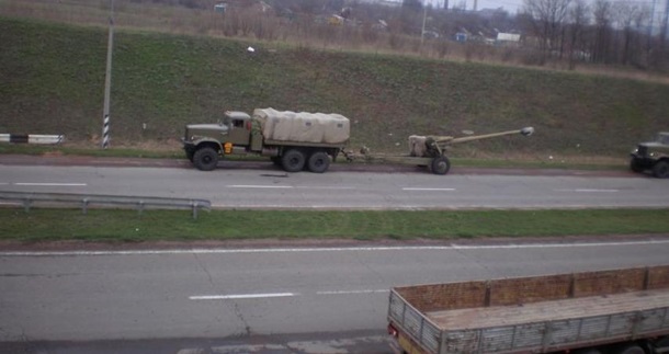 Под Донецком замечена военная техника