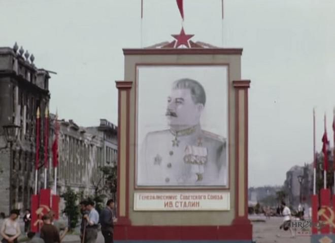Опубликовано цветное видео Берлина после окончания Великой Отечественной войны