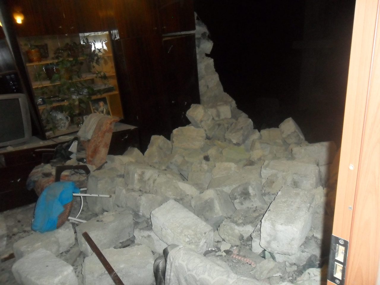 В Кишинёве обвалилась стена жилого дома