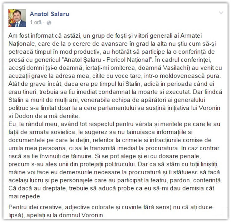 Continuă războiul intern la Ministerul Apărării