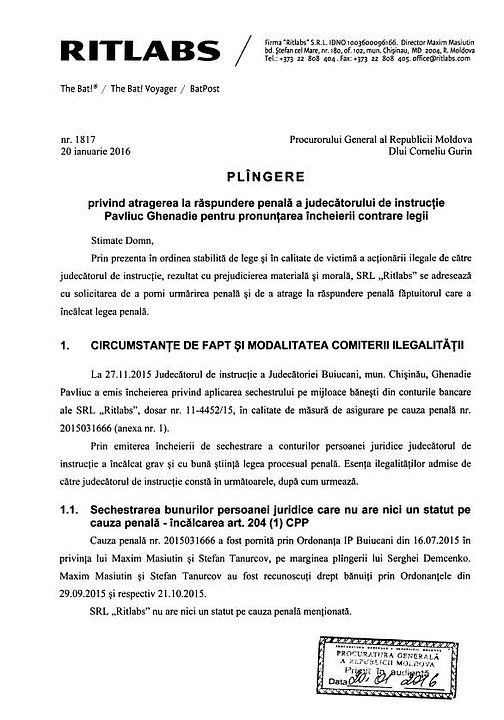 „Faimosul” judecător Pavliuc riscă să facă 5 ani de închisoare
