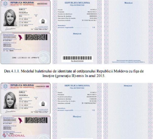 Buletine de identitate noi pentru cetățenii R. Moldova