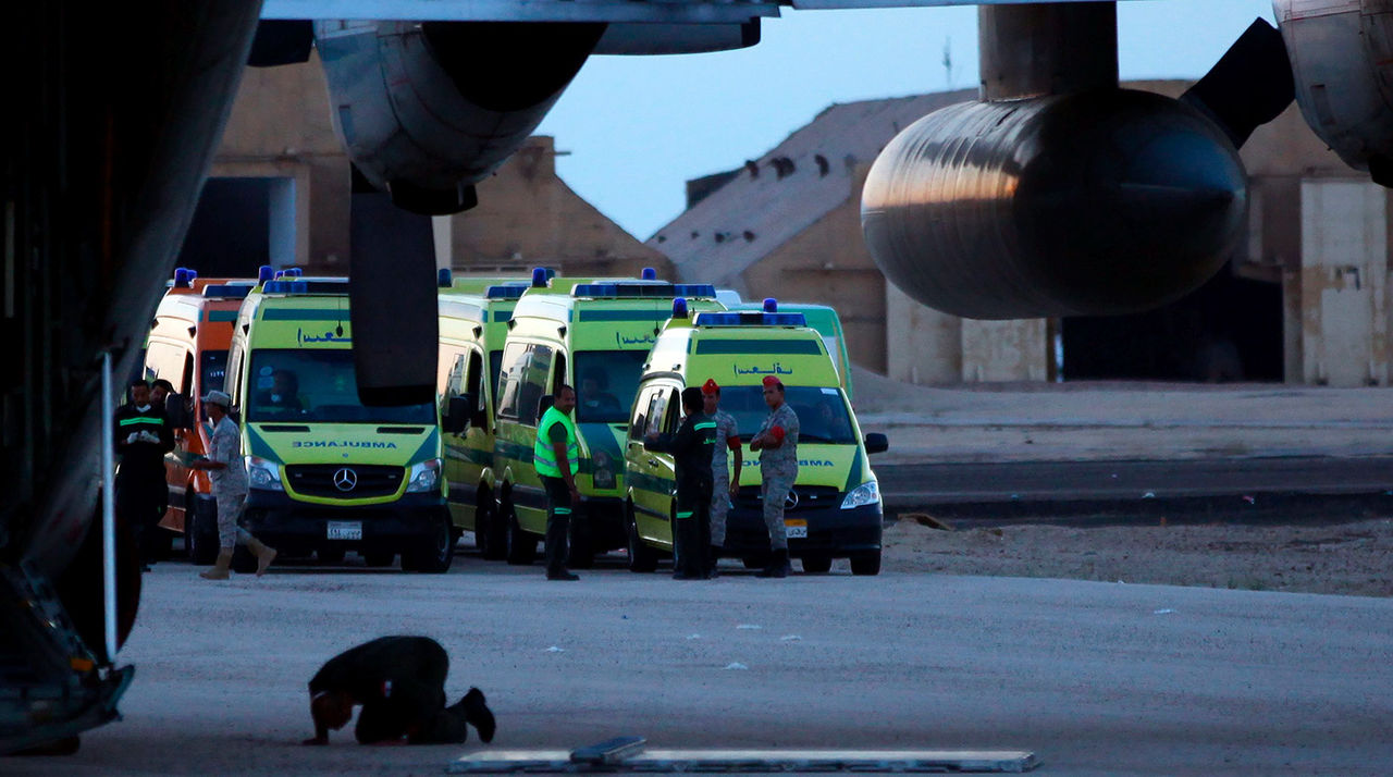 Появились кадры с места катастрофы Airbus A321