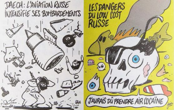 МИД РФ о карикатурах Charlie Hebdo на крушение A321: Ещё кто-то Шарли?