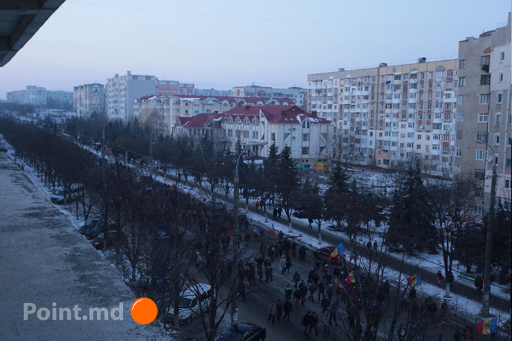 В Кишиневе прошел антиправительственный митинг