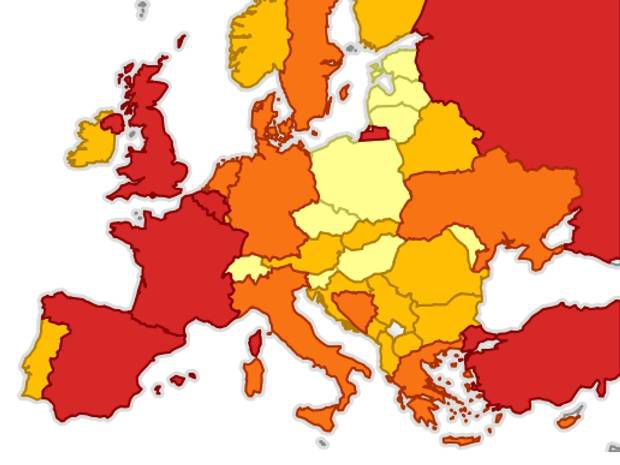 Cele mai periculoase state din Europa şi din lume