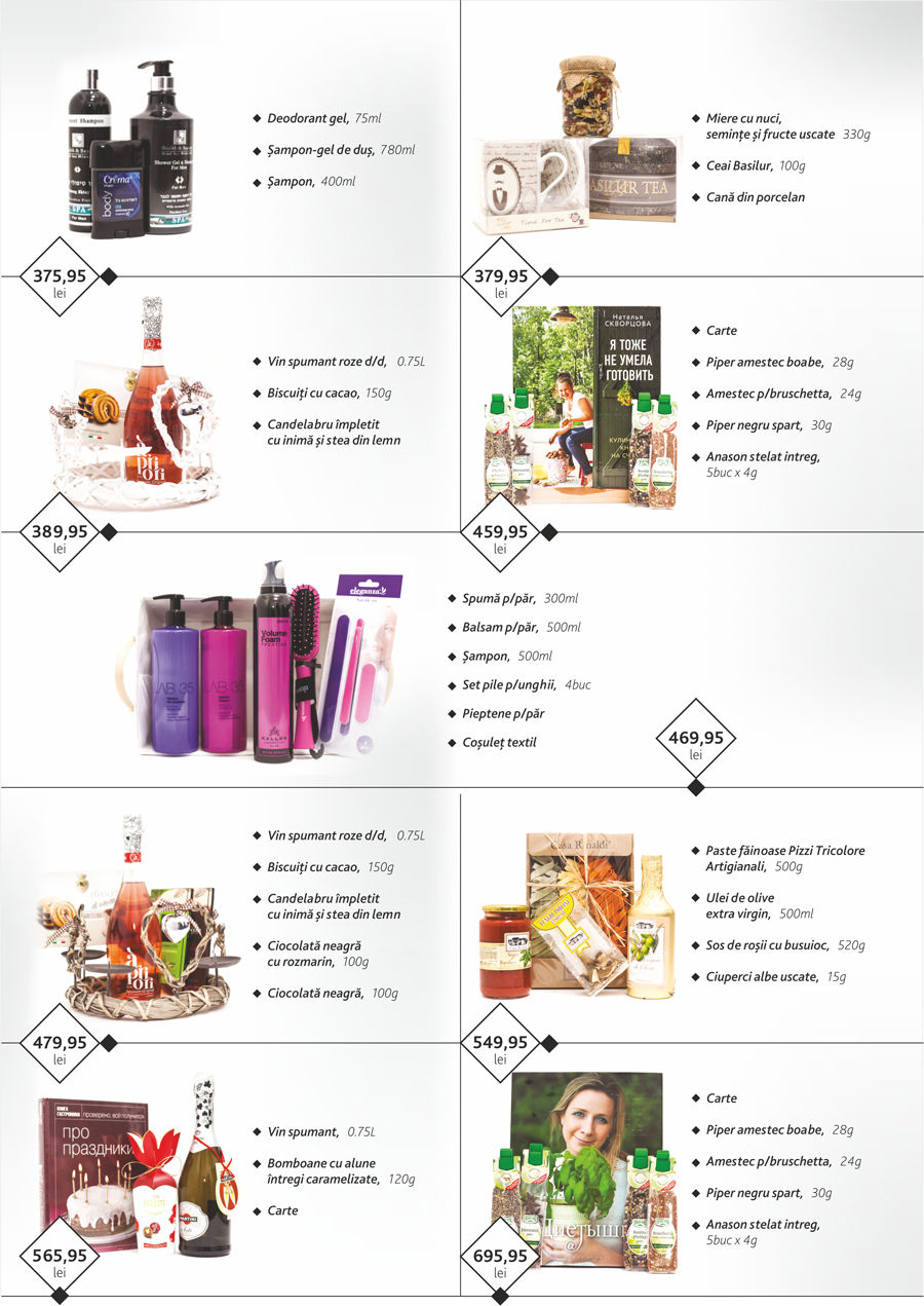 Grand Hall: seturi cadou pentru cei dragi de la supermarketul Gourmet