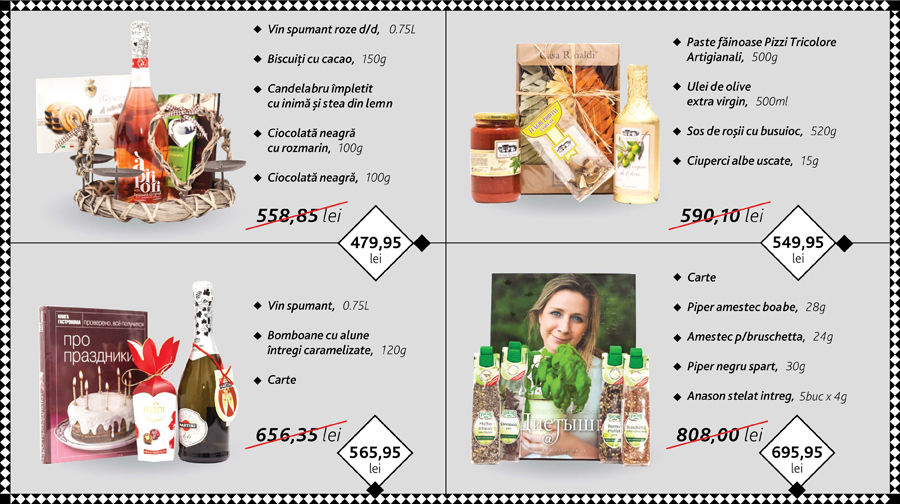 Grand Hall: seturi-cadou exclusive de la supermarketul Gourmet