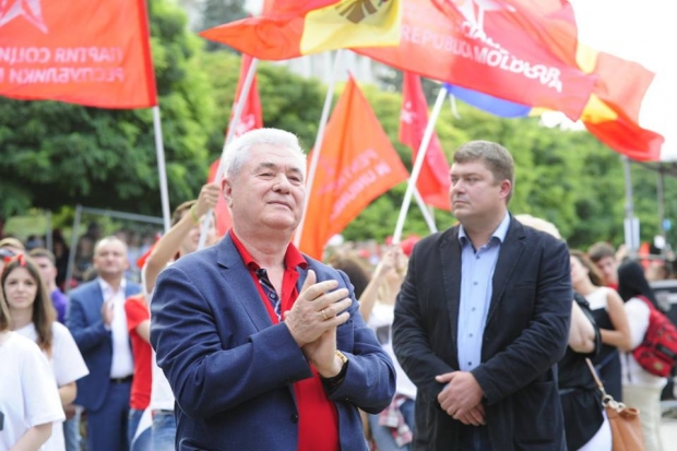 Владимир Воронин принял участие в митинге, организованном Партией социалистов