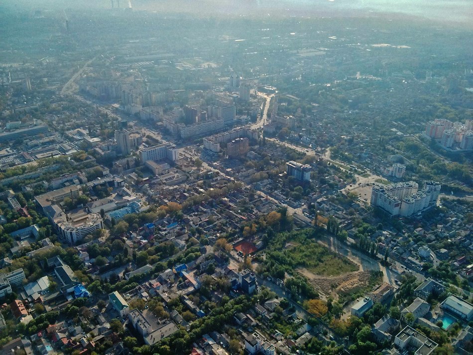 Фотограф заснял Кишинев с воздушного шара