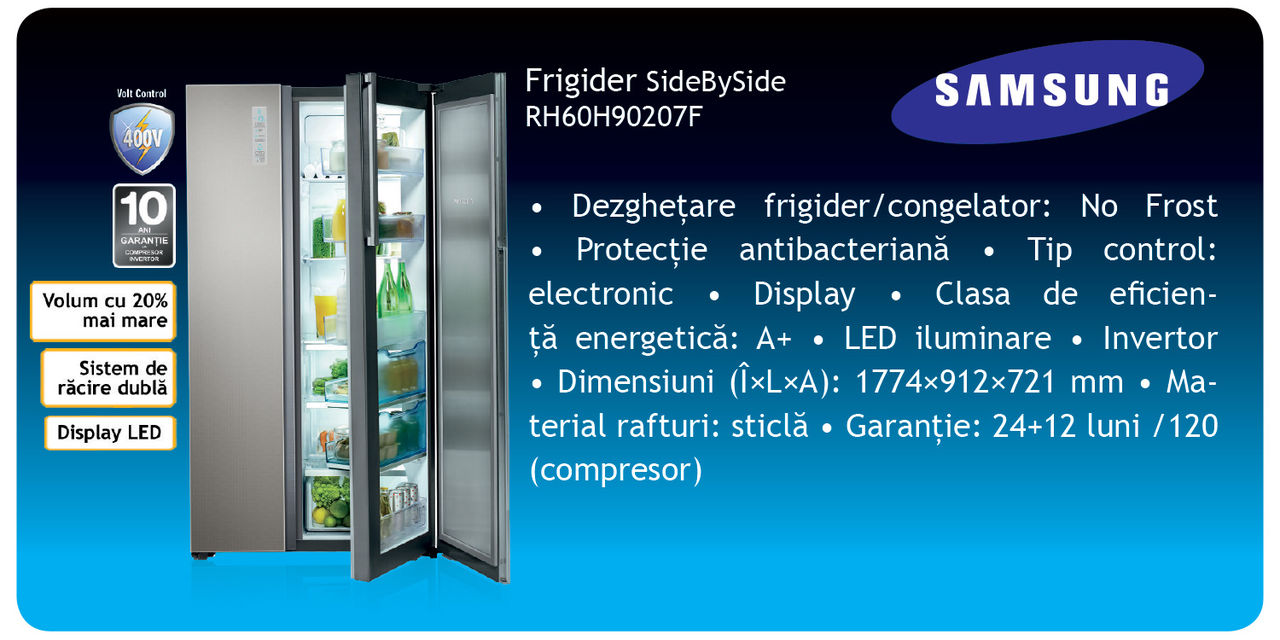Prețuri neschimbate şi cadouri garantate la electrocasnice Samsung