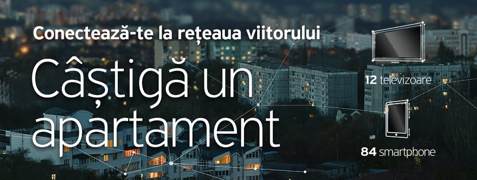 Conectează-te la rețeaua viitorului și câștigă un apartament!