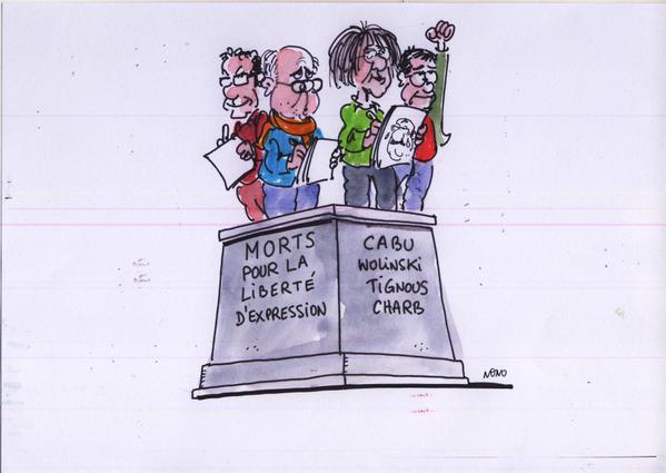 Душераздирающие карикатуры появились в Сети после убийства сотрудников Charlie Hebdo