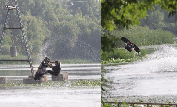 Мэр Киева в день рождения покатался на вейкборде