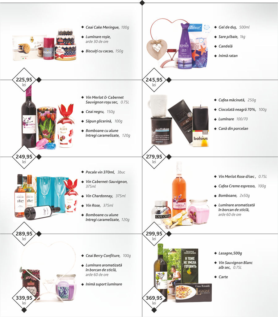 Grand Hall: seturi cadou pentru cei dragi de la supermarketul Gourmet