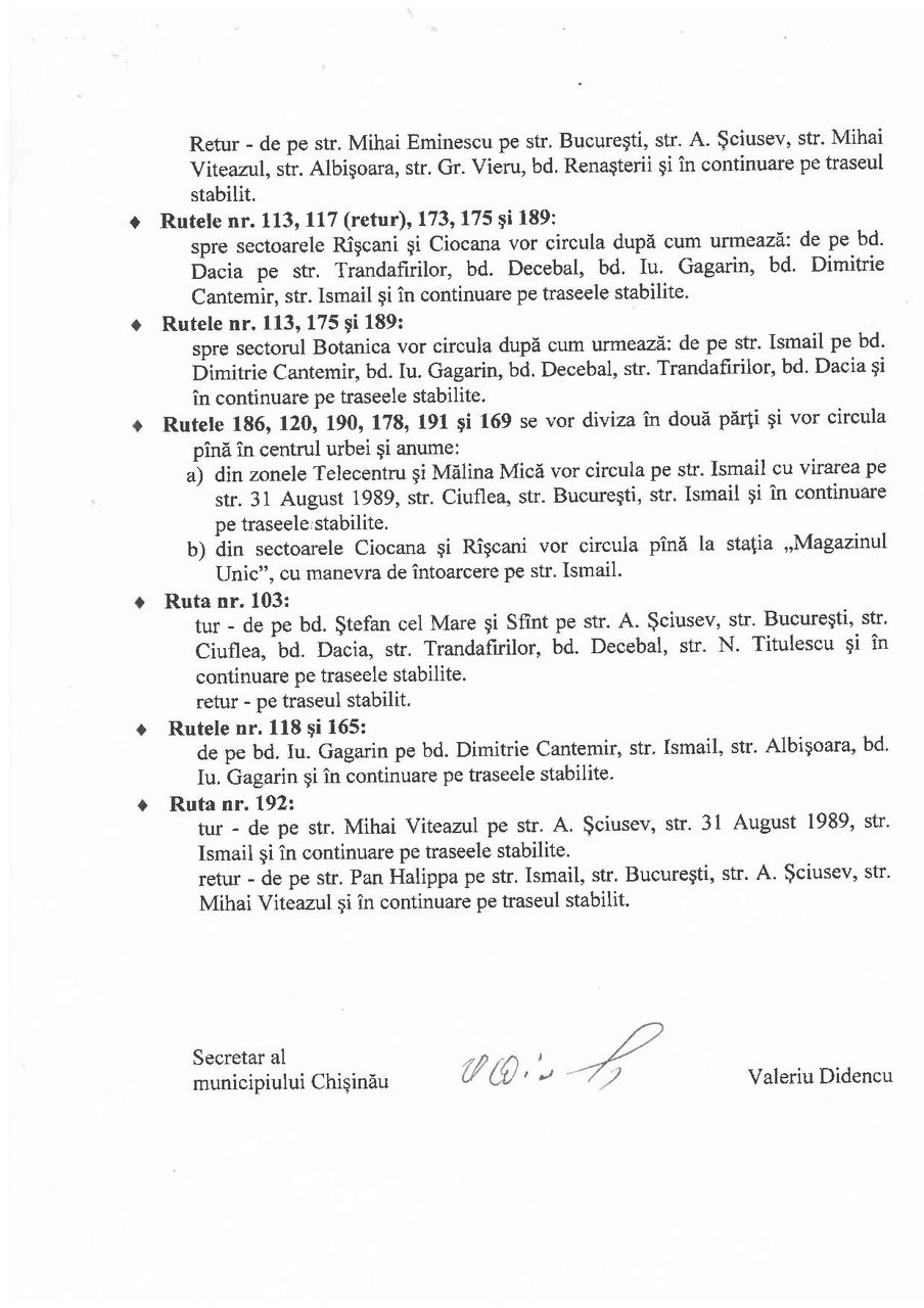 Atenţie! schimbări în circulaţia transportului!