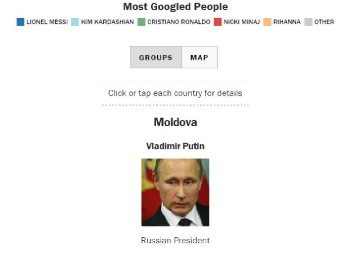 Известна самая запрашиваемая личность в Google в 2015 году в РМ