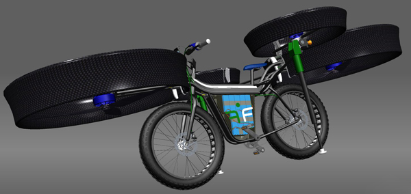 Концепт велосипеда Flying Bike: теперь пробки - не помеха