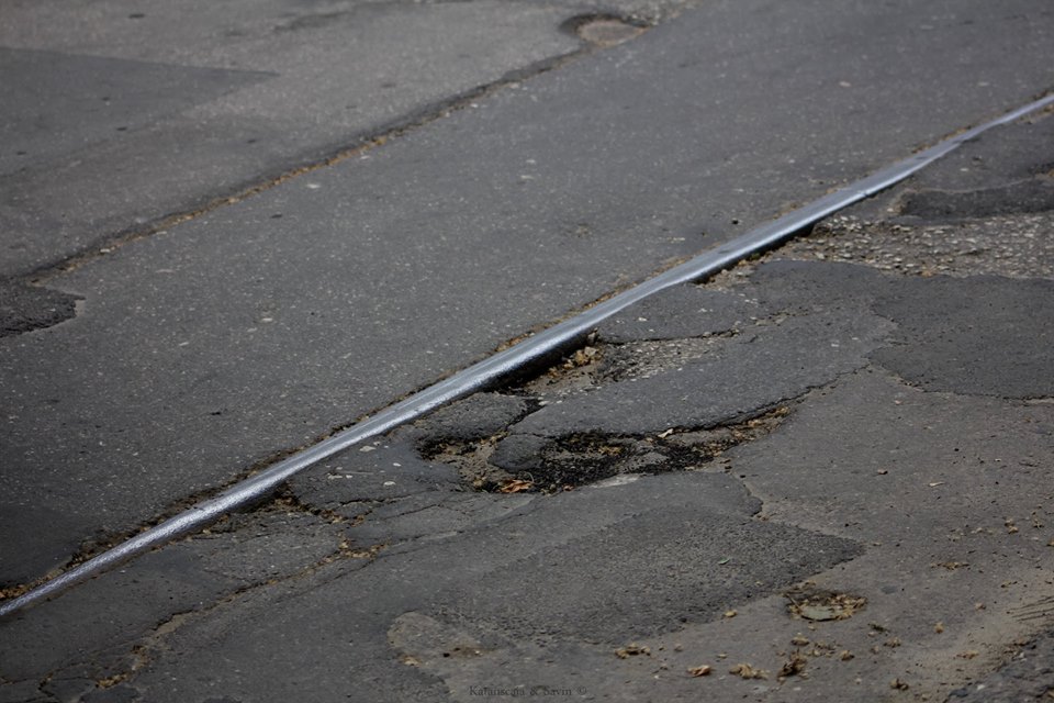 В Кишинёве автовладельцы вынуждены ездить по трамвайным путям