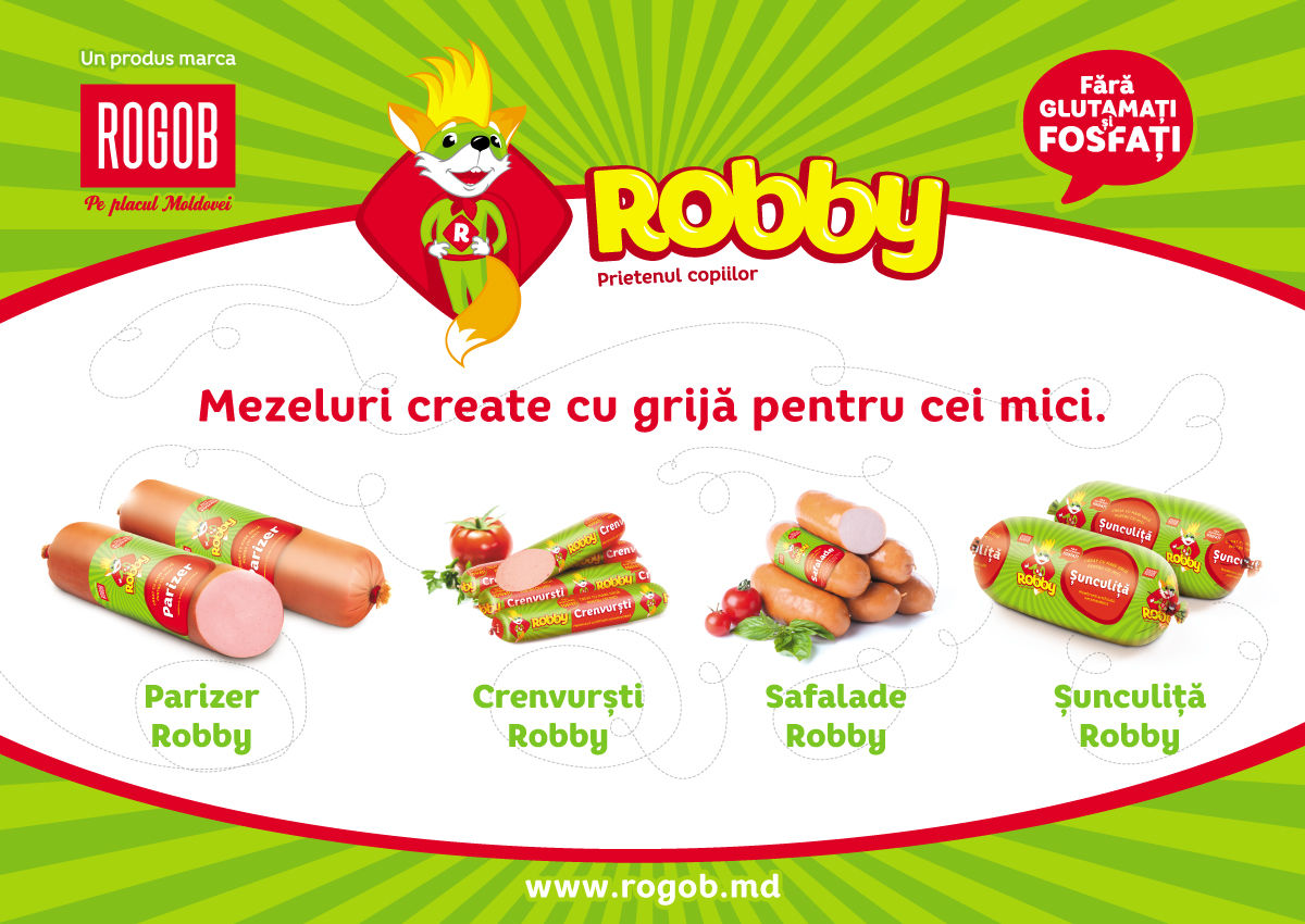 Robby- Mezeluri pentru copii. Noile produse marca Rogob