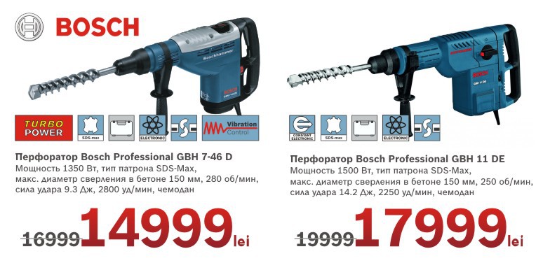 Скидки до 30% на SDS-перфораторы и отбойные молотки