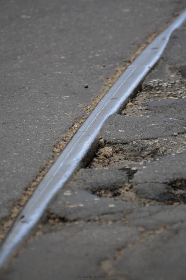 В Кишинёве автовладельцы вынуждены ездить по трамвайным путям