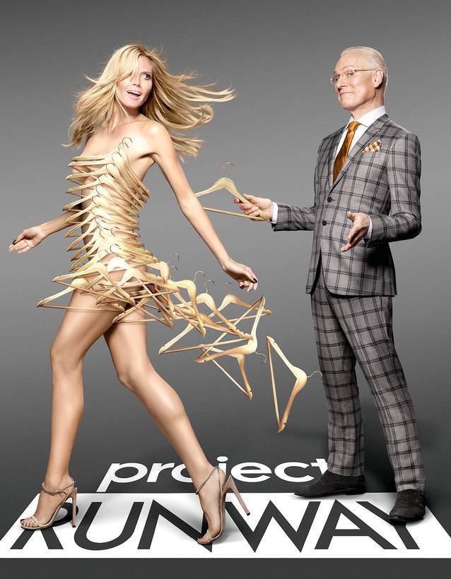 Heidi Klum, goala pusca pe un poster!