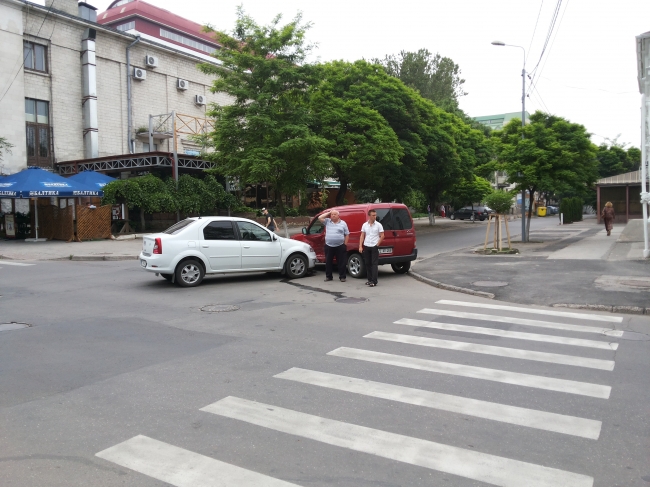 Accident in centrul capitalei