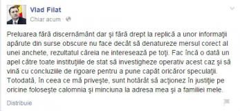 Filat ameninţă cu judecată pe cei care îl asociază cu furtul de la BEM