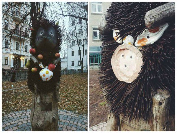В центре Киева сломали "Ежика в тумане"