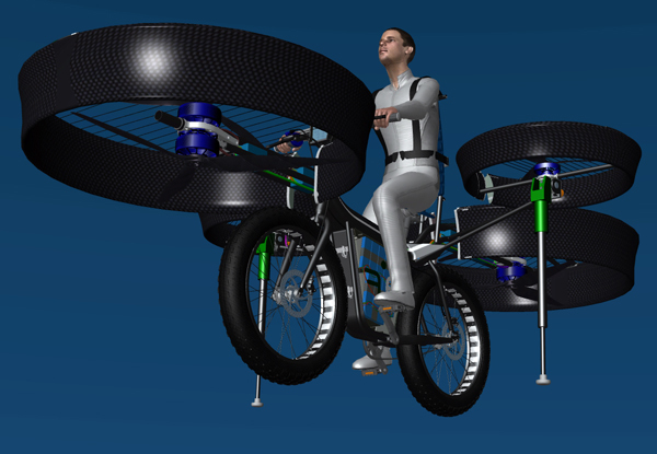 Концепт велосипеда Flying Bike: теперь пробки - не помеха