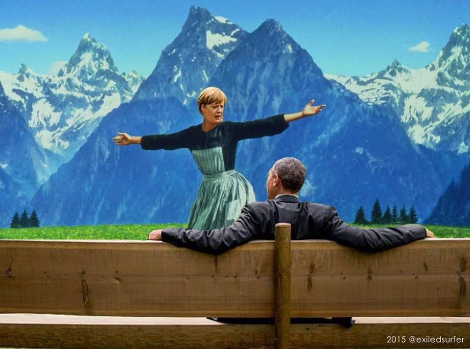 Poza zilei: Merkel și Obama discută despre Parcul de la Valea Morilor