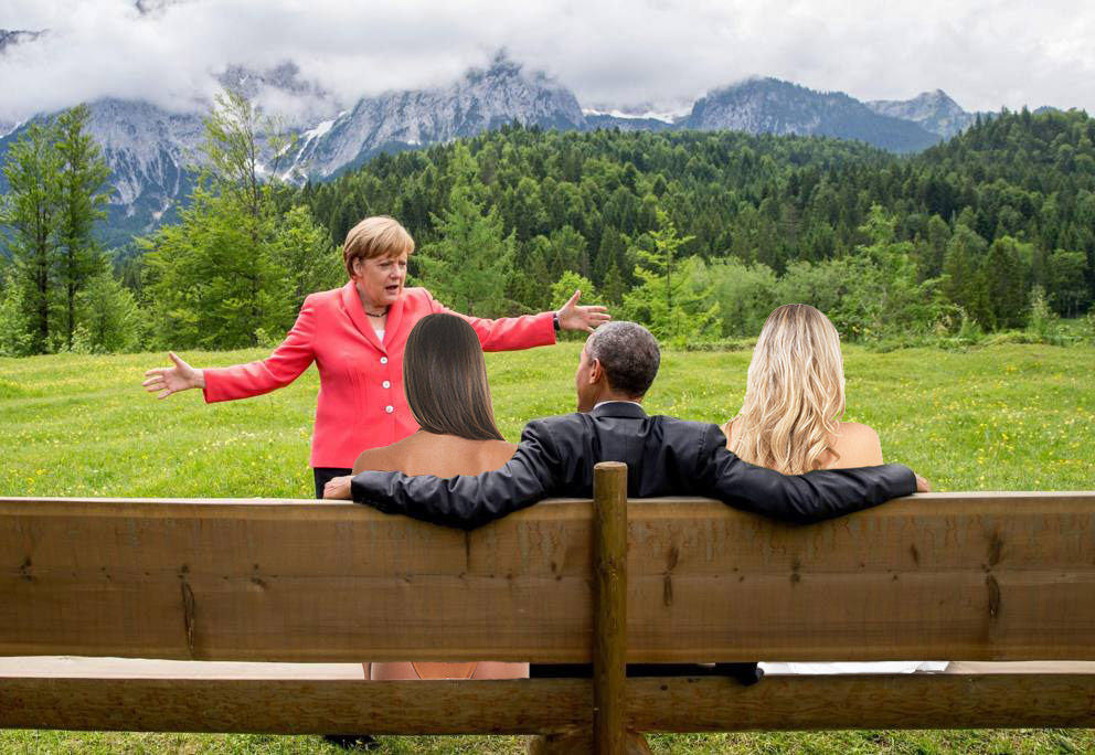 Poza zilei: Merkel și Obama discută despre Parcul de la Valea Morilor