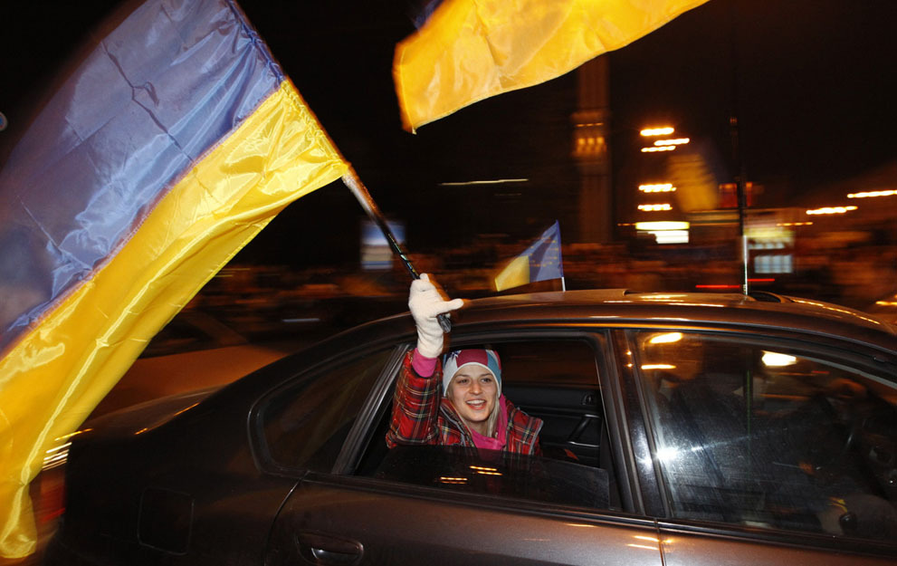 Впечатляющие кадры украинских протестов