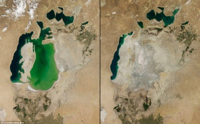 Земля "тогда" и "сейчас" - разительные перемены в фотографиях NASA