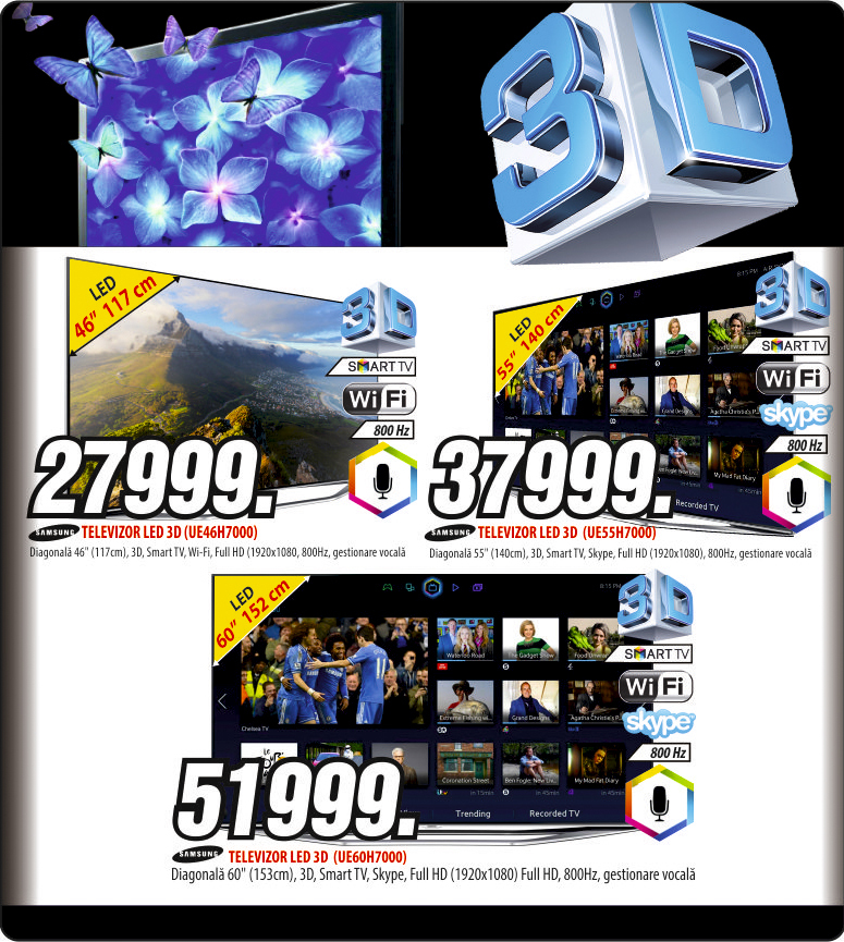 Doar la Bomba: televizoare Samsung din clasa “high-end” 2014
