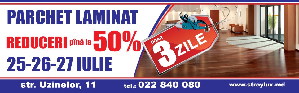 Cumpără tot ce iţi doreşti cu o reducere de pîna la 50% la magazinul  Stroy Lux