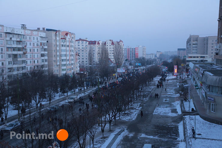 В Кишиневе прошел антиправительственный митинг